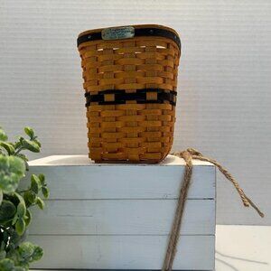 LONGABERGER Collectors Club J W Collection Miniature 1997 Edition Waste Basket
